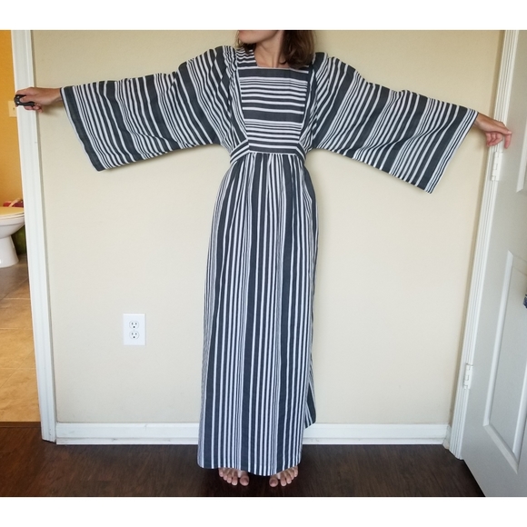 Vintage Dresses & Skirts - Vintage young edwardian kimono sleeve maxi dress